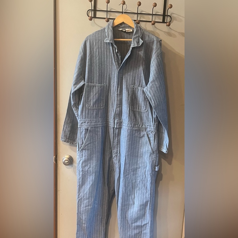 KEY Imperial Herringbone Twill Denim Coveralls -46 Regular